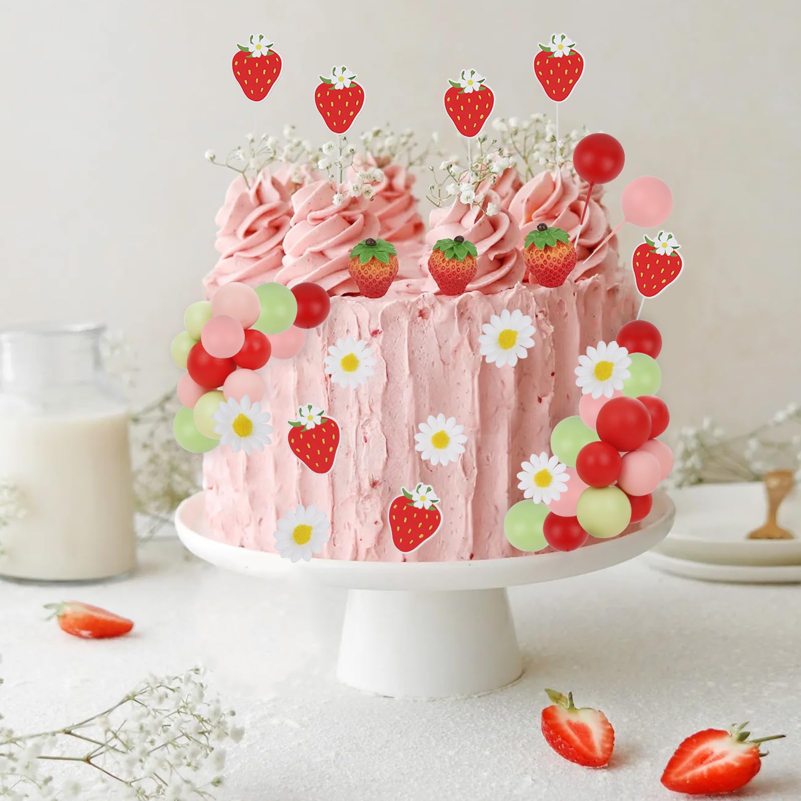 200 coriandoli di fragole, decorazione da tavolo per feste, baby shower, coriandoli di frutta, decorazioni per feste in giardino, decorazioni in stile fattoria - Italia