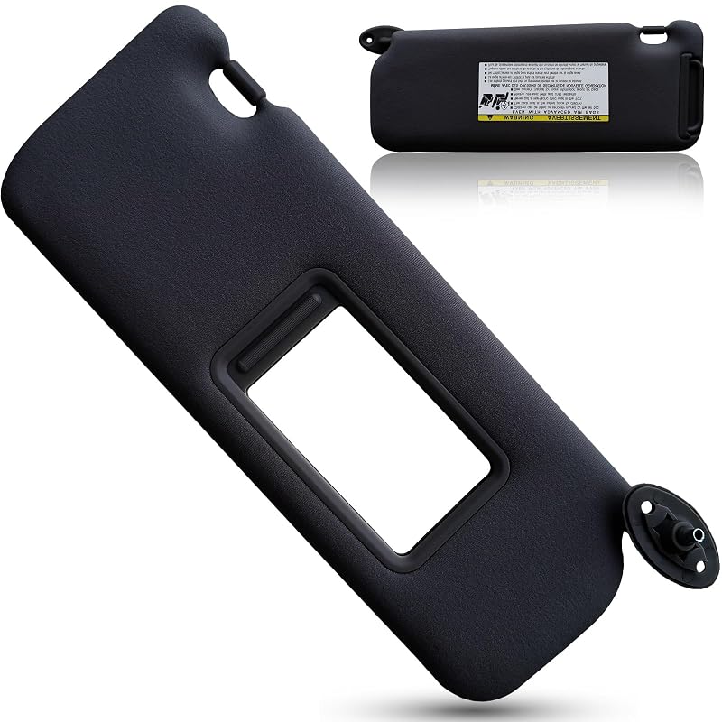 Para-sol direito do passageiro para Toyota Scion TC 2005 a 2010 UMISHI preto