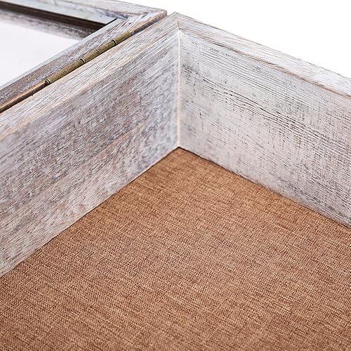 Miniatura 5 de Caja de sombra de 12 x 12 x 4, profundidad exterior de 4 pulgadas, cajas de sombra extra profundas para fotos, fotos y recuerdos (blanco envejecido)