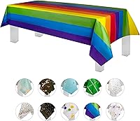 Vista 33 de Mantel de plástico de alta calidad - 54 in. x 108 pulgadas. Grandipity - Mantel rectangular (6 y 12 unidades), Agua (Aqua)