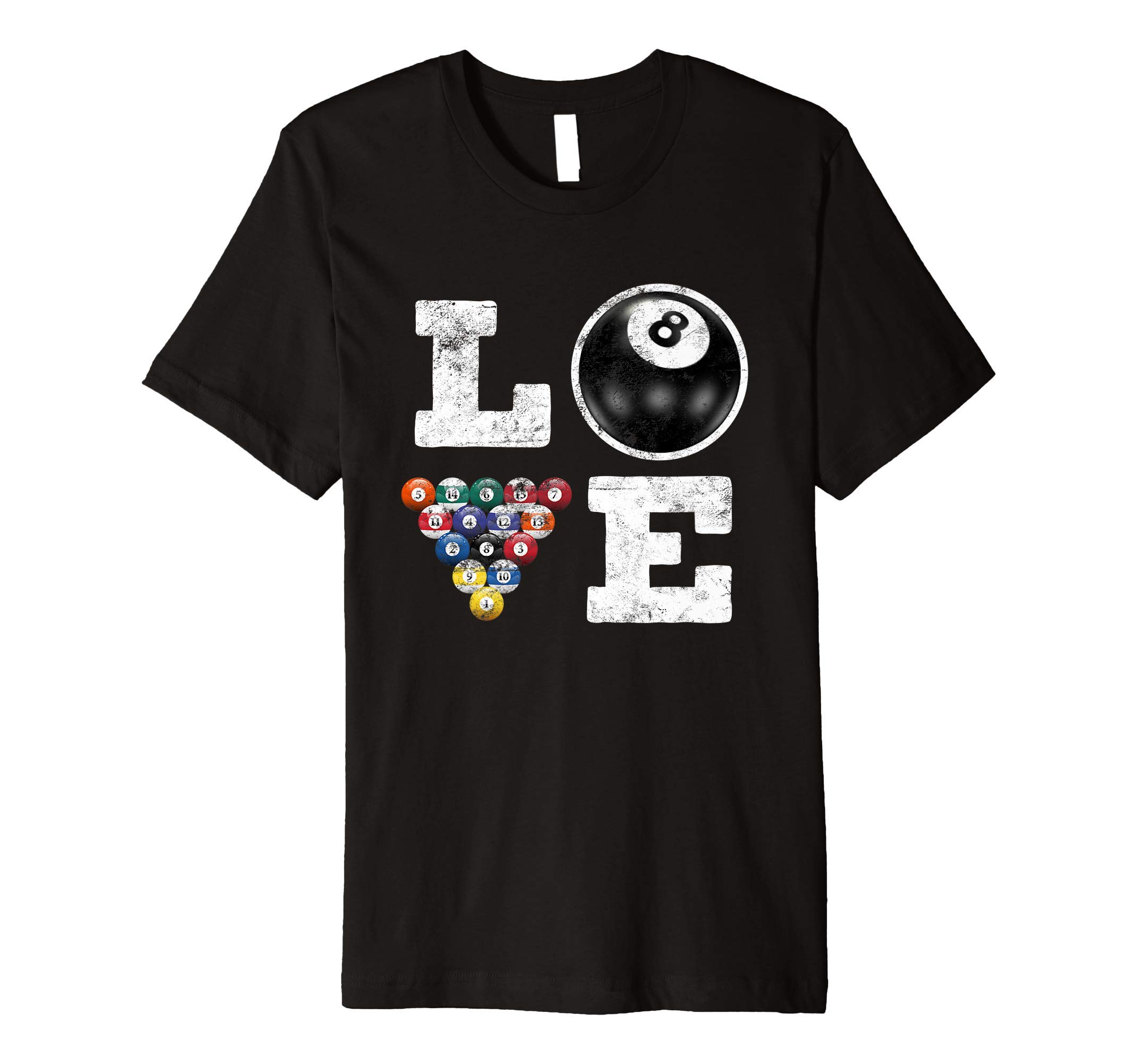 Nuleaf Billiards ApparelBilliards Gift For Pool Player | Billiard Balls Graphic Premium T-Shirt