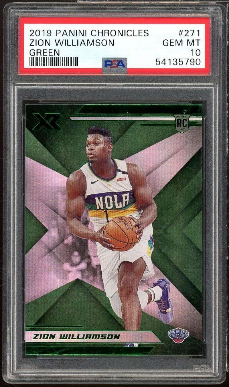 Zion Williamson Rookie Card 2019-20 Panini Chronicles #271 PSA 10 - Basketball Slabbed Rookie Cards