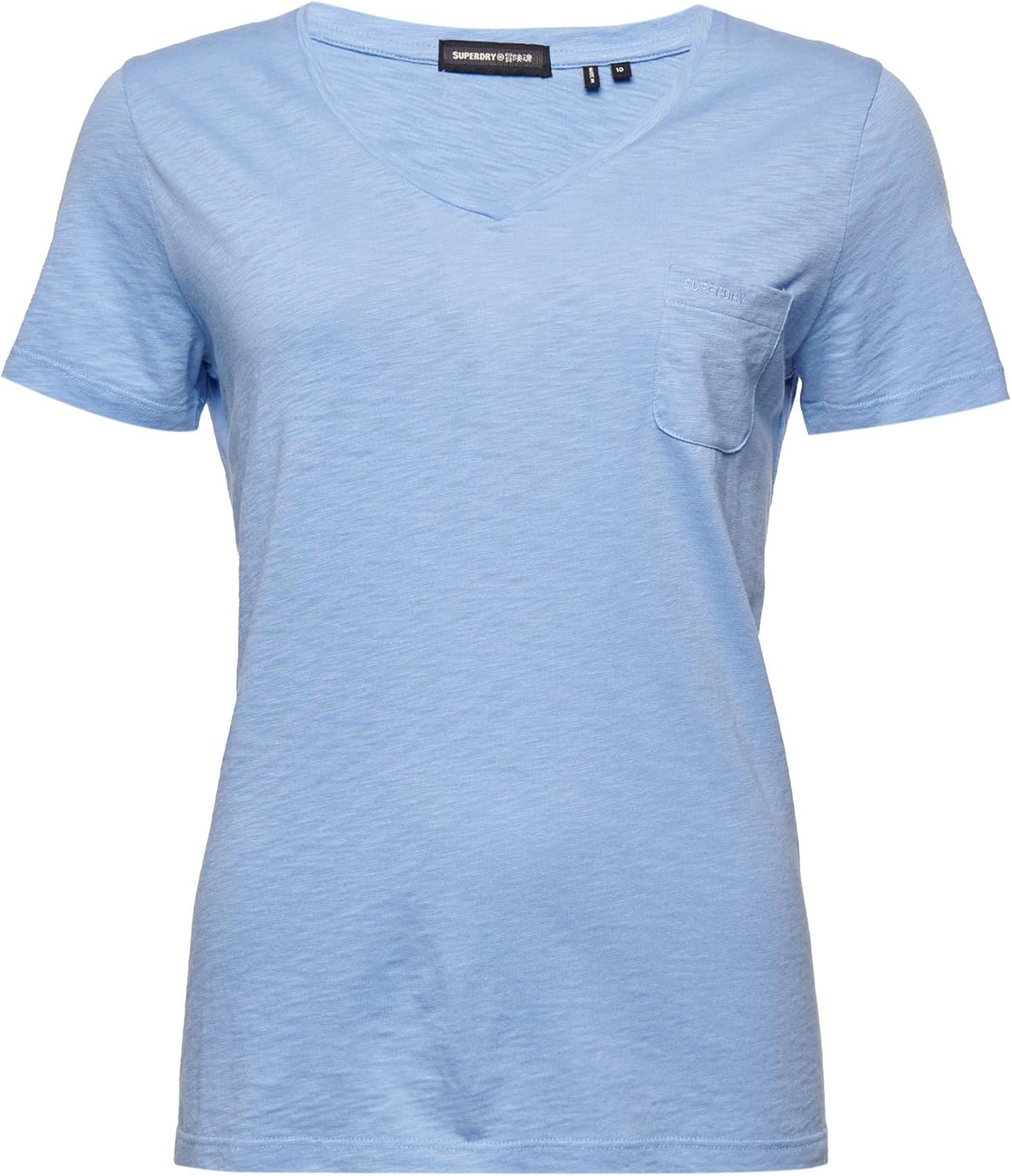 Superdry STUDIOS POCKET V NECK - T-Shirt Print - Forest Green/grün