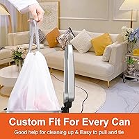 Vista 6 de Code M - 100 bolsas de basura resistentes con cordón reforzado para Reliable1st de 8-12 galones / 40-55 litros compatibles con simpIehuman Code M