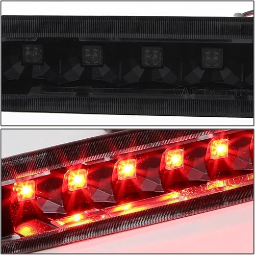 Miniatura 3 de DNA MOTORING 3BL-FM05-LED-BK-SM Luz de freno LED de tercera cola con carcasa negra compatible con Ford Mustang 05-09