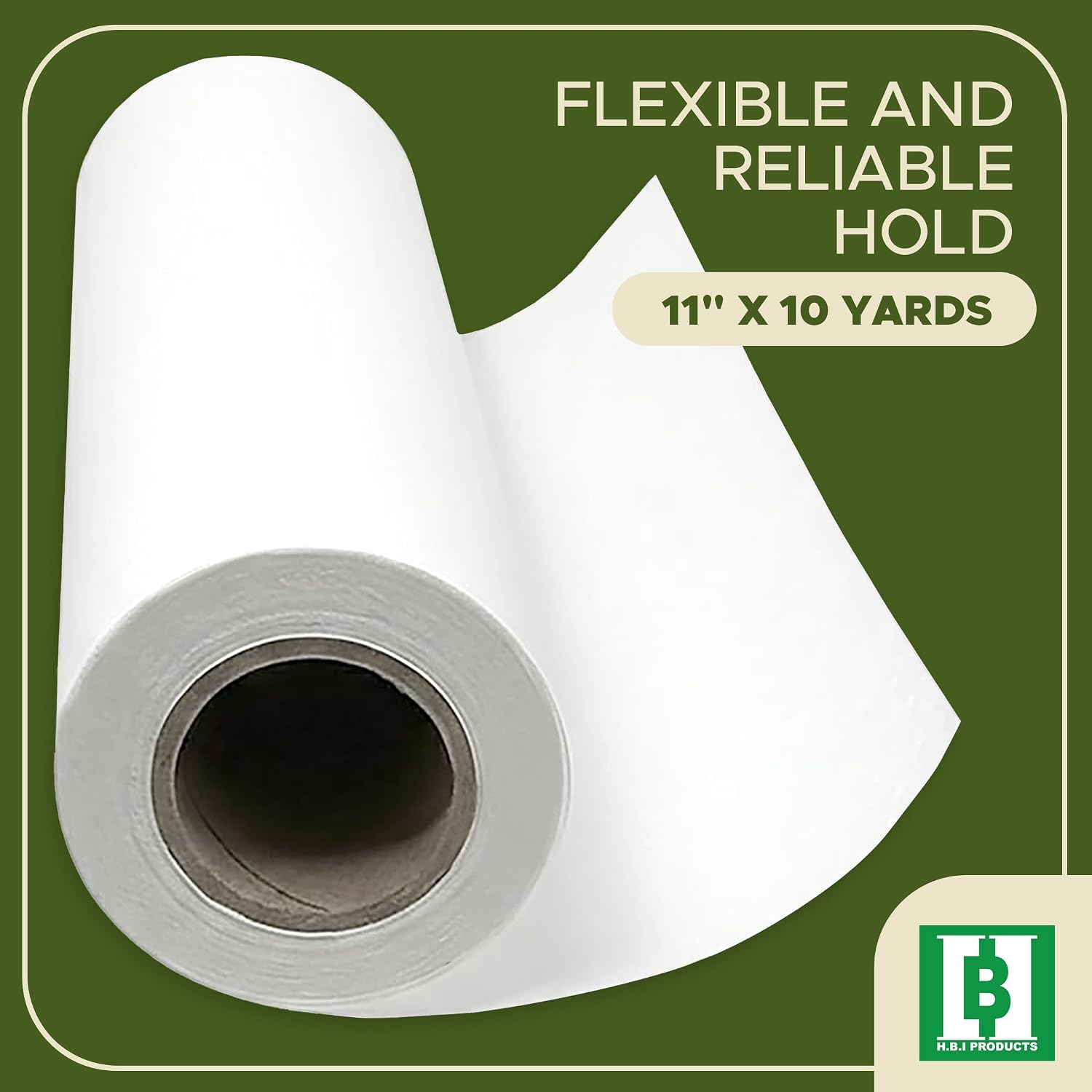 HBI Fusible Bonding Web, Fusible Interfacing for Sewing, Fusible Webbing for Fabric Applique – Lightweight Bonding Web Roll 11" x 10 Yards for Quilting, Embroidery, Patchwork & Fusible Batting