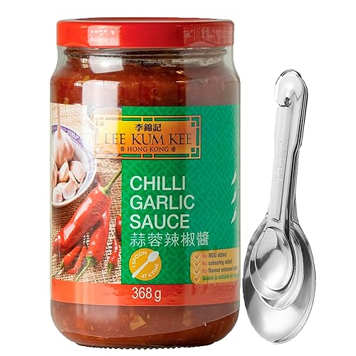 Miniatura 1 de Añade especias a tu vida con la salsa de ajo y chile LEE KUM KEE - 12.98 oz, además obtén una cuchara medidora gratis