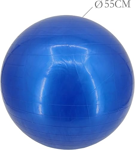 Miniatura 4 de Pelota de ejercicio de 22 pulgadas, pelota de yoga, pelota de estabilidad de fitness, pelota de equilibrio, pelota de gimnasio, Theraball, viene con