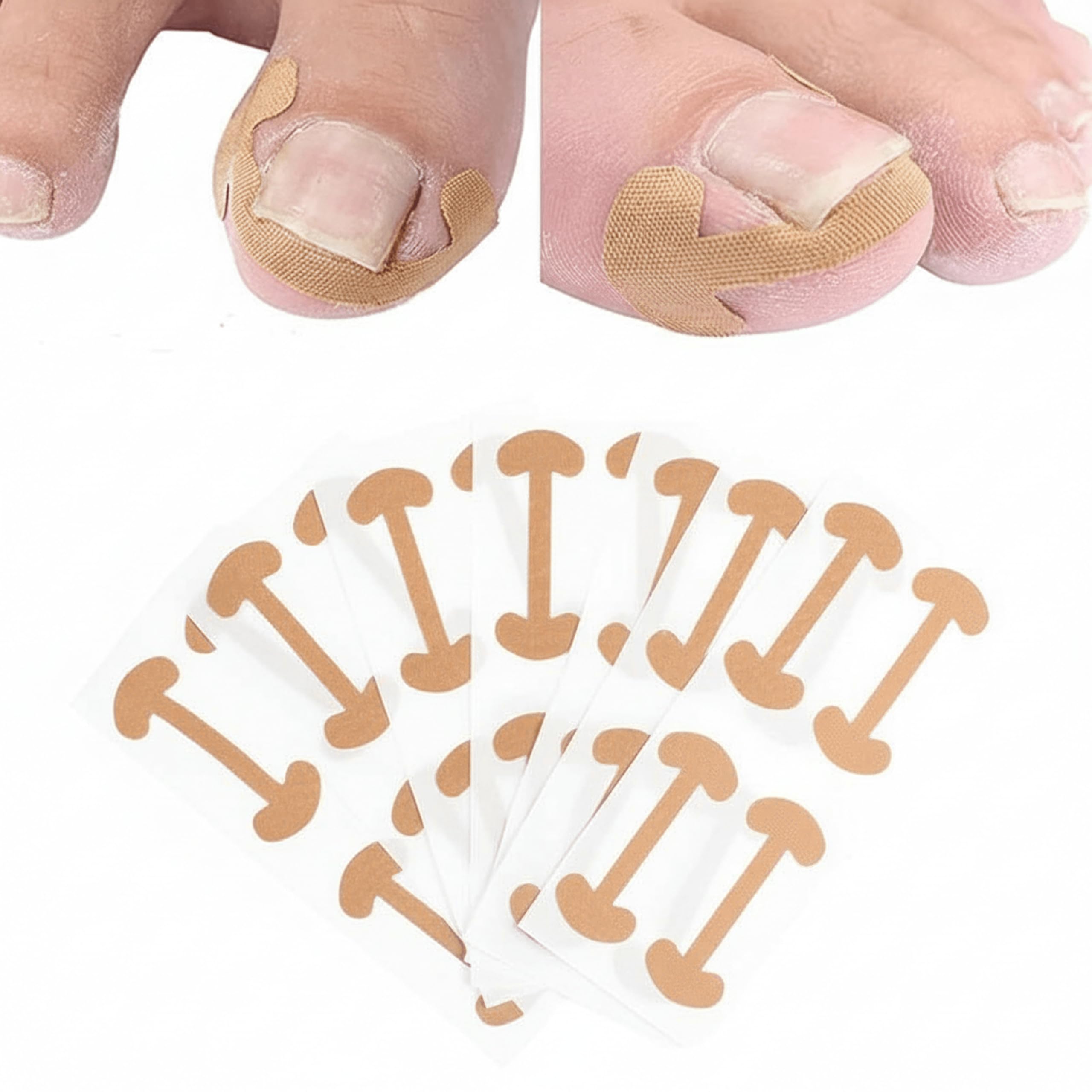 Ingrown Toenail Corrector Stickers Breathable Self-Adhesive Elastic Toenail Correction Patch for Toenail Treatment Fingernail Care Protect Toe Nail (2 Pcs)-image-36