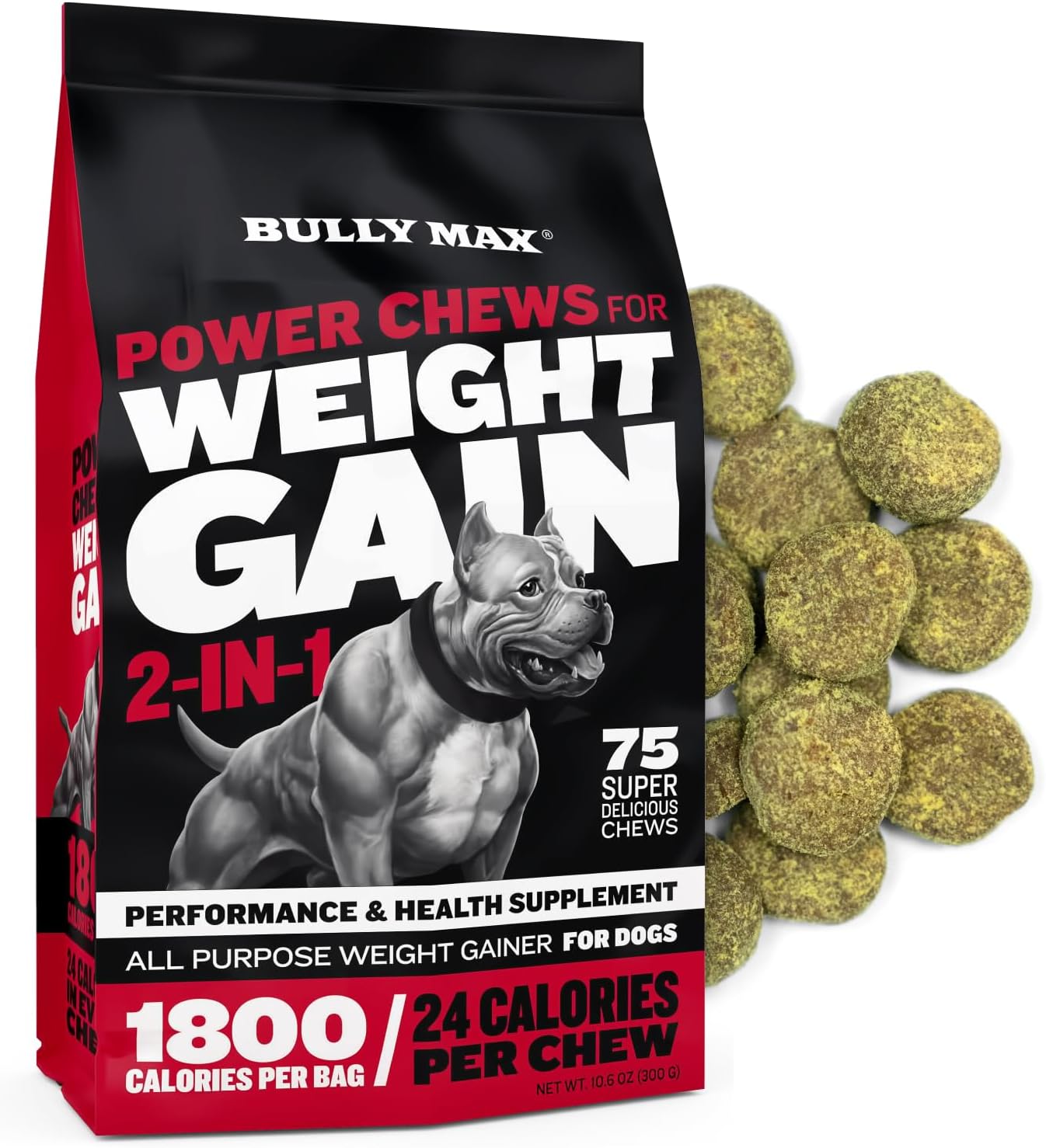 Bully Max 2in1 Muscle Builder Chewable Tablets (60 ct