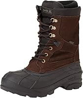 Kamik Nation Plus Men's Snow Boots: Waterproof, 8mm Insulated Liner, -40°F Rated Traction Outsole Winter Work Boots