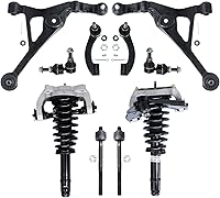 Vista 168 de Detroit Axle - Kit de puntales delanteros para Ford 2000-2004 Focus 2 puntales con muelle helicoidal 2 brazos de control inferiores con rótulas 2001