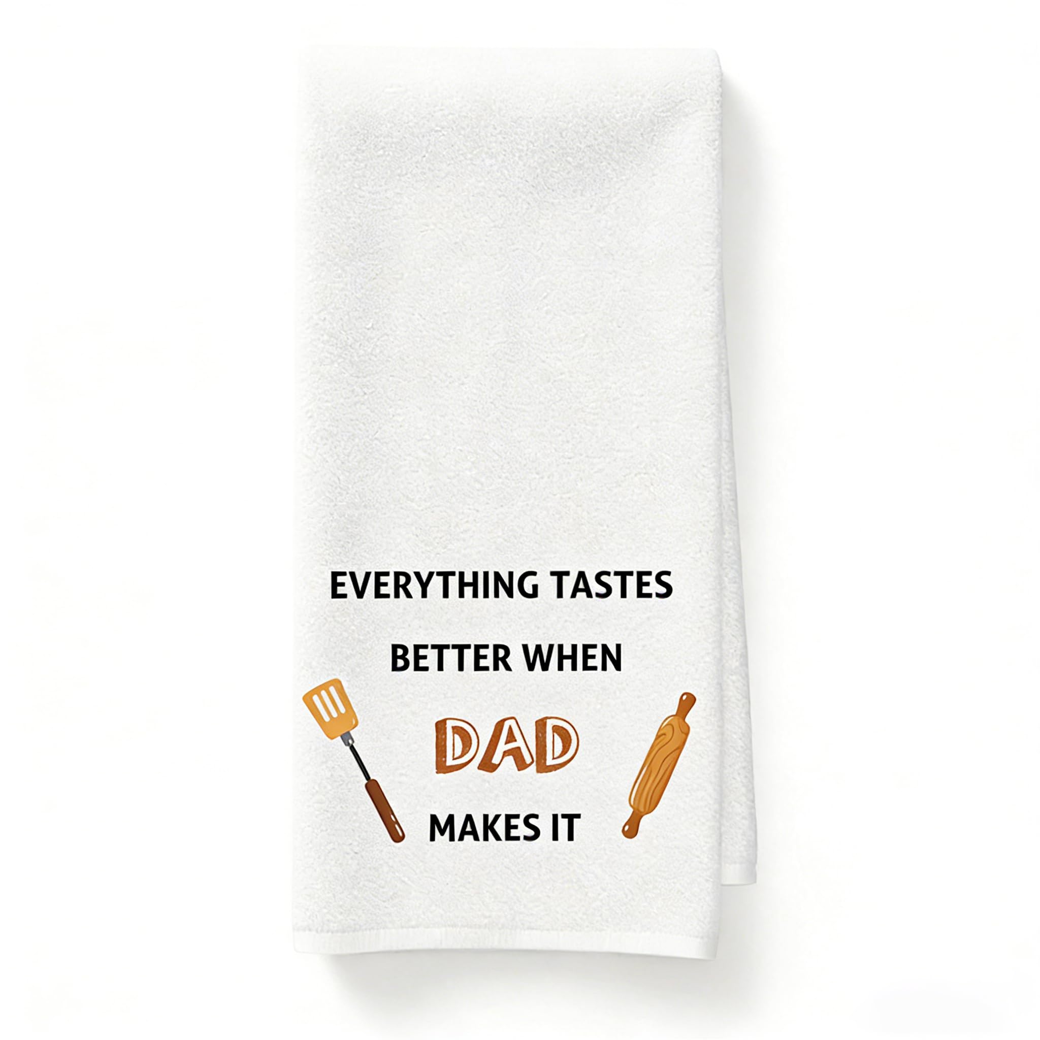 Yeeaulpa Dad Gifts Fathers Day Kitchen Towels Gift for Dad Birthday Gifts from Daughter Son Best Daddy To Be Gift for Stepdad Personalised Father's Day Valentines Easter Christmas
