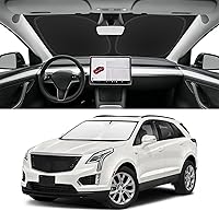 Vista 185 de Parasol de parabrisas de ajuste personalizado para Nissan Titan 2017-2024, bloquea los rayos UV y el calor, parasol de ventana delantera, fácil