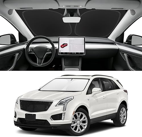 Miniatura 185 de Parasol de parabrisas de ajuste personalizado para Nissan Titan 2017-2024, bloquea los rayos UV y el calor, parasol de ventana delantera, fácil