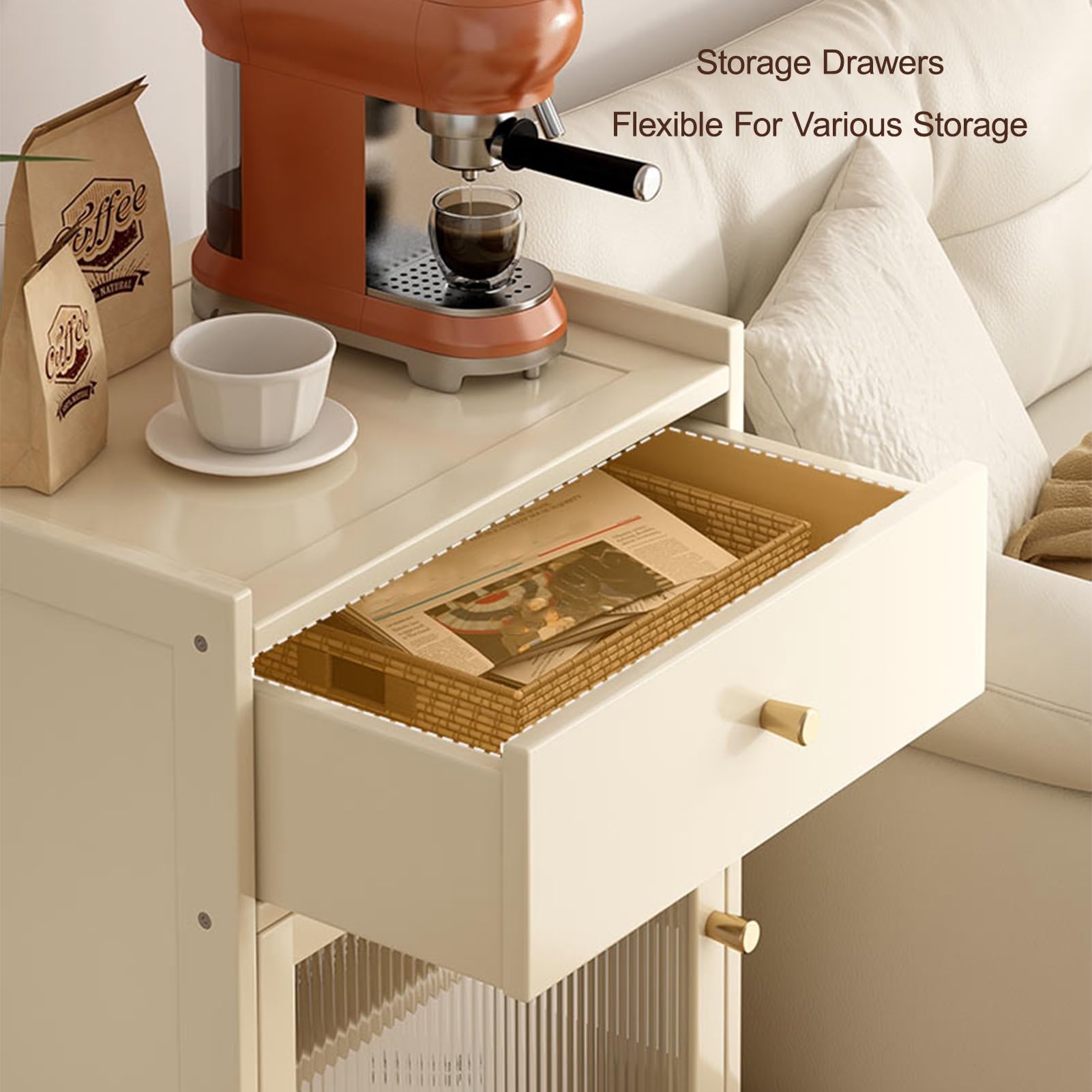 Armoire De Rangement pour Balayeuse, Meuble De Rangement Caché pour Aspirateur Robot, Petit Rangement, Table D'Appoint en Bois, pour Maison Ou Bureau(Black)