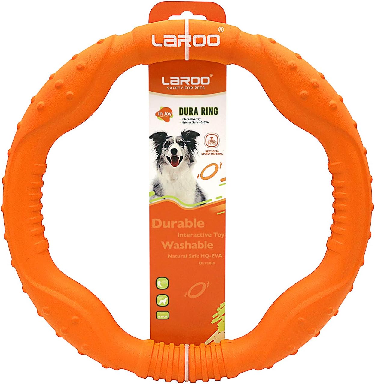 Dog Ball Puller Outdoor Ring Toy Fetch Tug Of War For Small