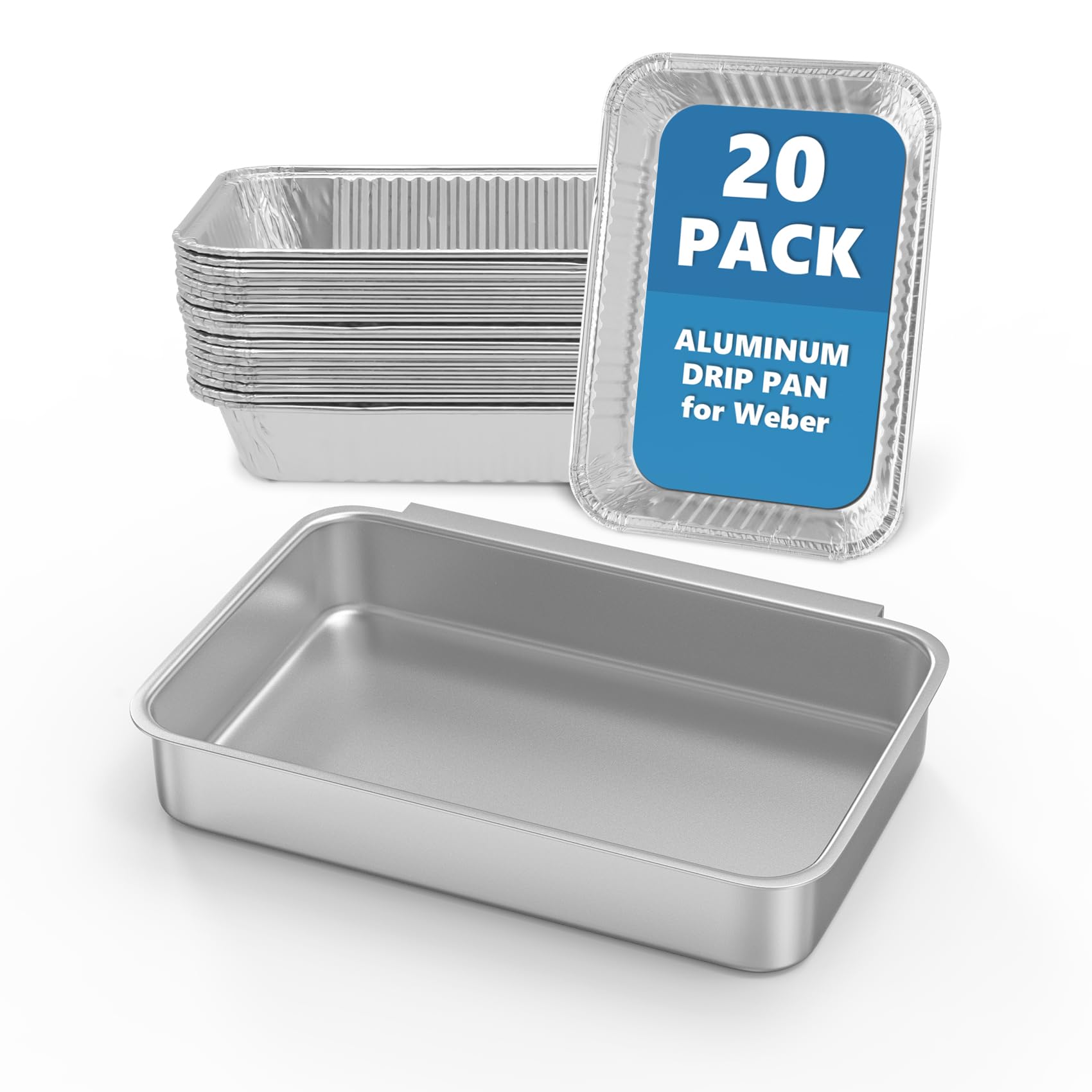 93305 Grease Catch Pan Kit for Weber Spirit &amp; Genesis II with 20 Drip Liner