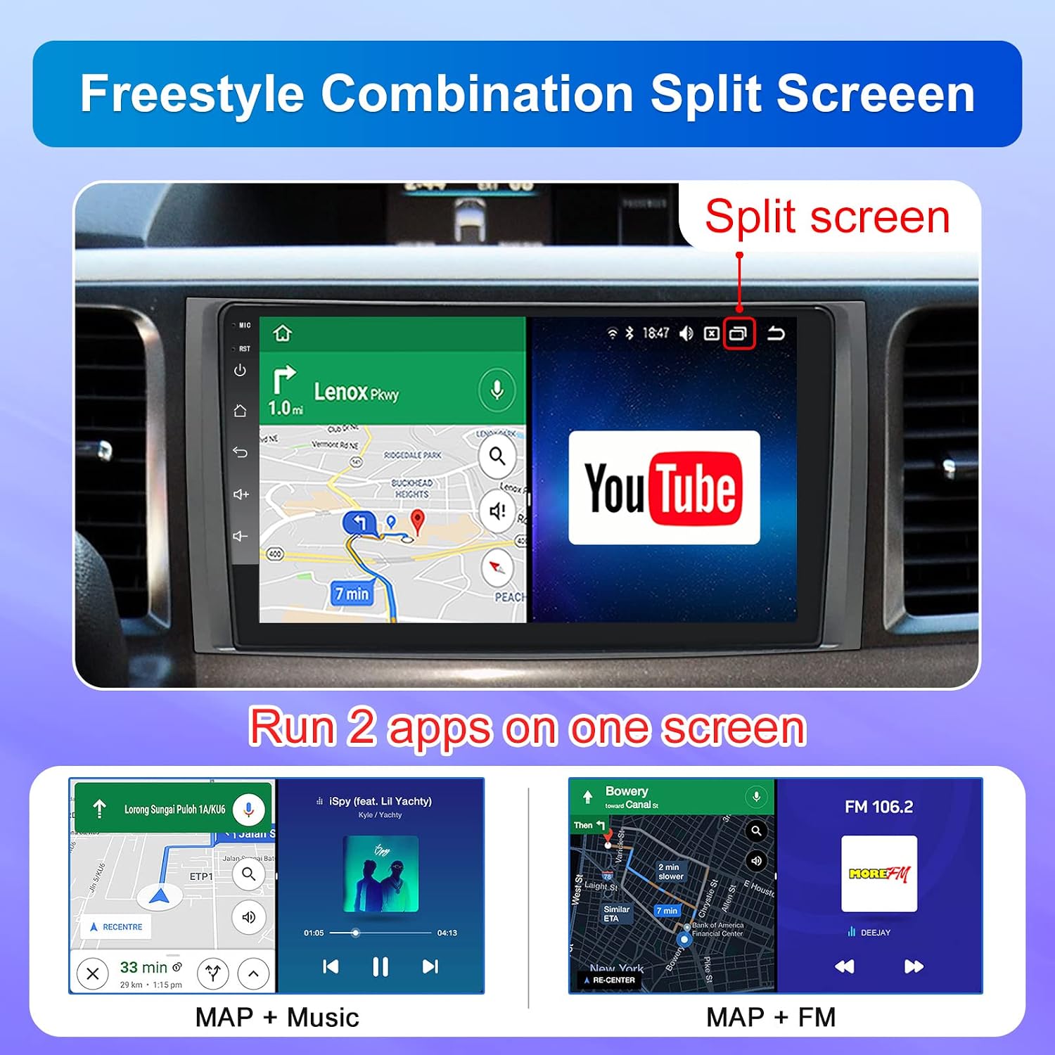 iying wireless carplay car stereo android auto for toyota sienna 2011 2014 android car radio 8 core 2gb32gb 9 inch touchscreen gps navigation amfm