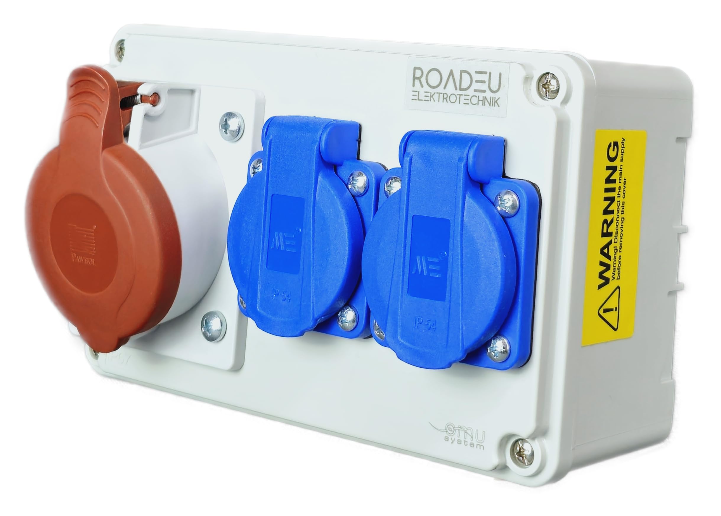 Vevor Wall Power Distributor Tablero de distribución Cee Schuko Socket
