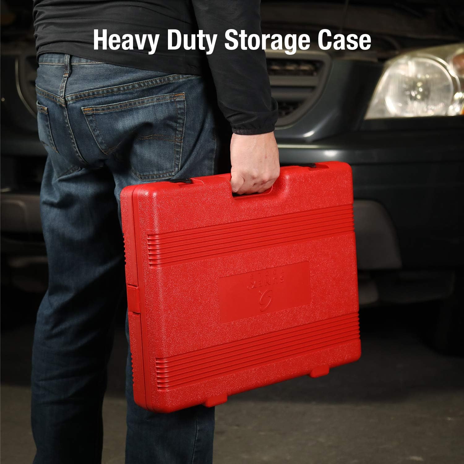 Sunex 2568, 1/2 Inch Drive Master Impact Socket Set, 43-Piece, SAE, 3/8 Inch - 1-1/2 Inch, Standard/Deep, Cr-Mo Alloy Steel, Radius Corner Design, Dual Size Markings, Heavy Duty Storage Case : Everything Else