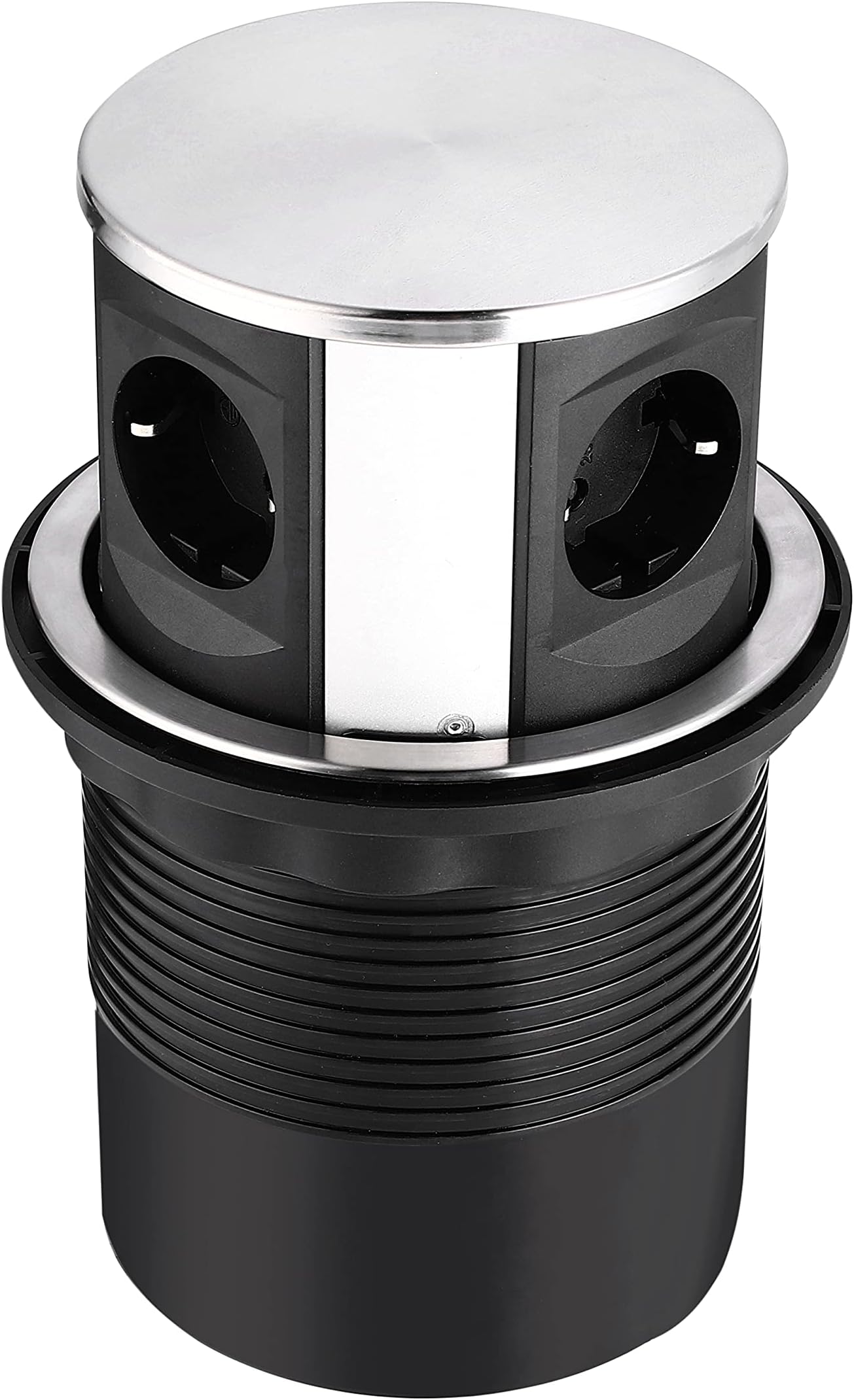 Elbe Inno Versenkbare Tischsteckdose für die Arbeitsplatte , Mehrfachsteckdose mit