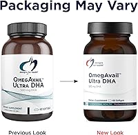 Vista 4 de Designs for Health OmegAvail Ultra DHA - Aceite de pescado con triglicérido DHA altamente concentrado, aceite de pescado TG con 500 mg de DHA + 110