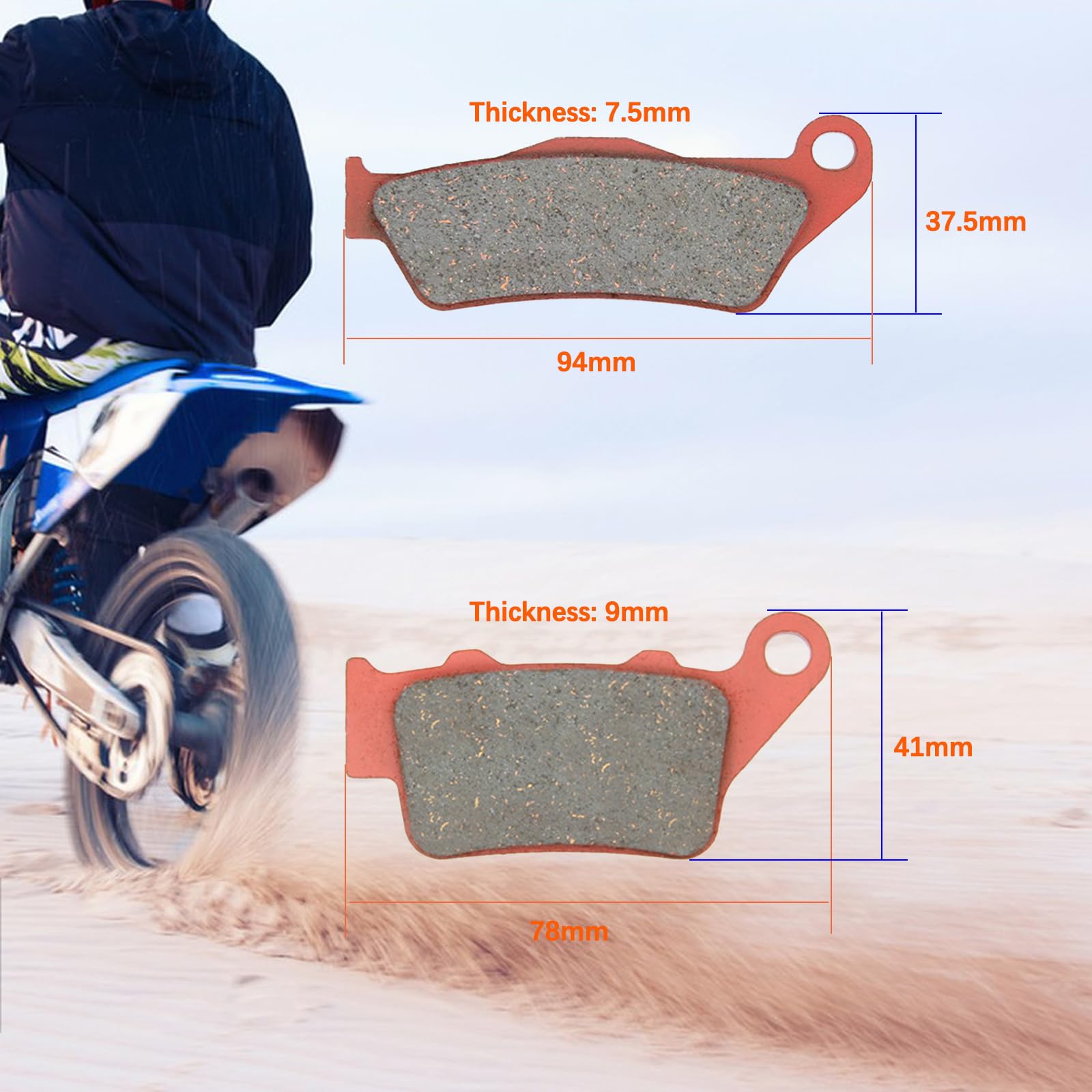 Plaquettes De Frein Céramique Avant/arrière Pour KTM - Compatible SX/EXC 520, MXC 525, Etc.