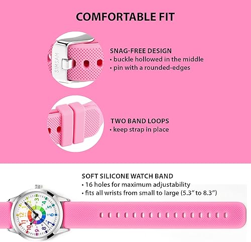 Miniatura 3 de Reloj para niños, relojes para niños de 8 a 12 años, reloj analógico para niños, reloj para niñas, relojes para niñas de 8 a 10 años, 3-5, 4, 7, 5,