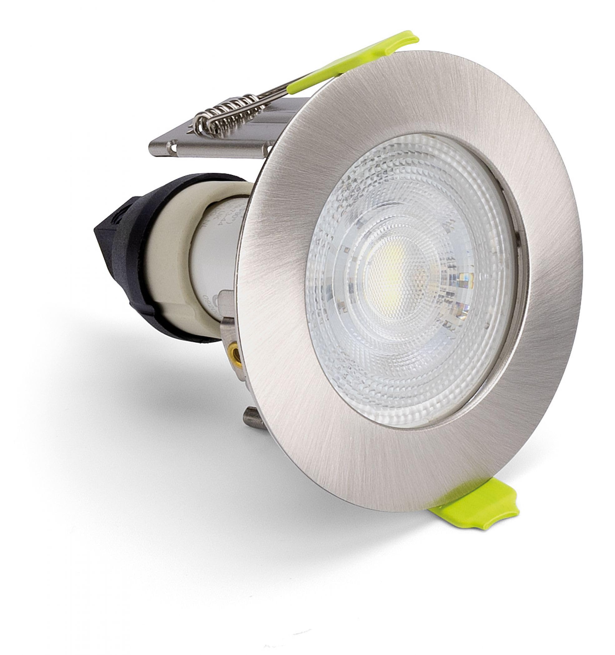 Downlight Black Evofire GU10 Micro Bezel 72mm Round Integral ILDLFR60D109
