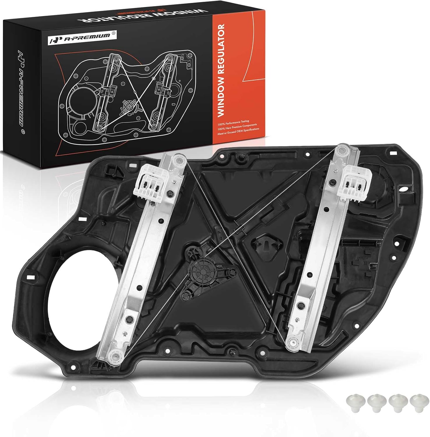 A-Premium Electric Power Window Regulator Without Motor Compatible with Dodge Charger & Chrysler 300, 2011-2021, Front Left Driver Side, Replace# 68103997AA, 68103997AB