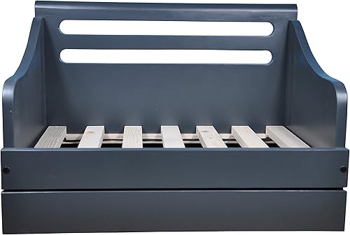 Miniatura 7 de Iconic Pet Sassy Paws - Cama multiusos de madera para mascotas con alimentador, color gris carbón, pequeña, comodidad elegante para tu mascota