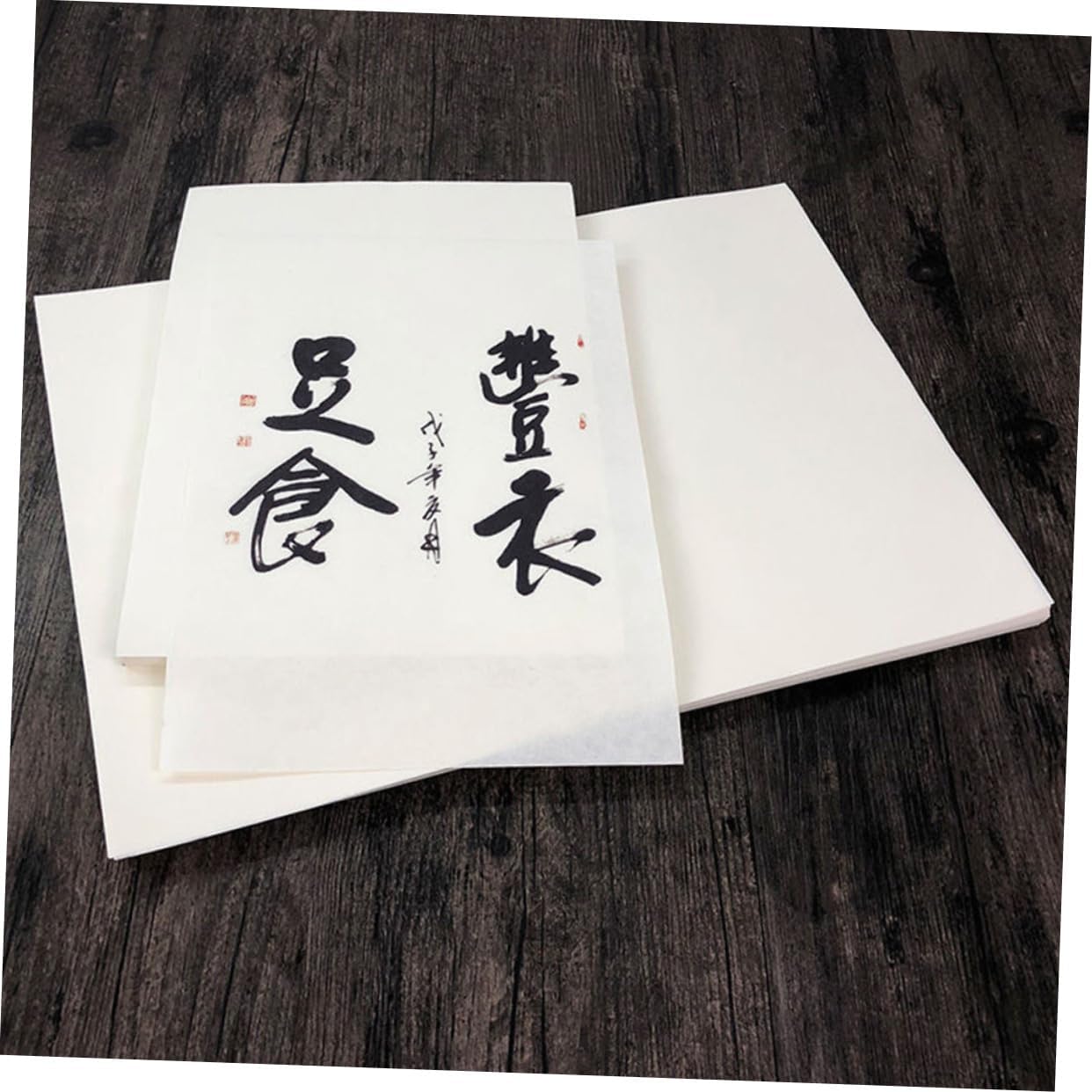 SEWOART 120pcs Xuan Paper for Calligraphy Practice Smooth Rice Paper for Watercolor and Ink Drawing Suitable for Boy Girl Art for School Projects and Creative Activities