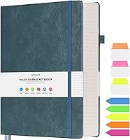 Vista 1 de Cuaderno de rayas universitarias, cuaderno grande con rayas B5, cuaderno de trabajo de 314 páginas numeradas con calcomanías de índice, papel