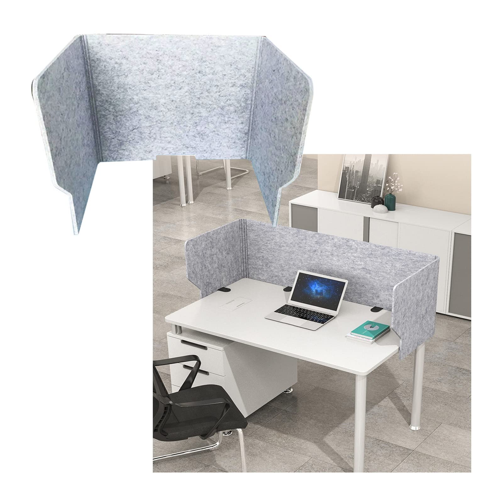 Scrivania per aula e laboratorio informatico Divisorio acustico portatile con divisorio da scrivania riduce il rumore e le distrazioni visive Design indipendente.
