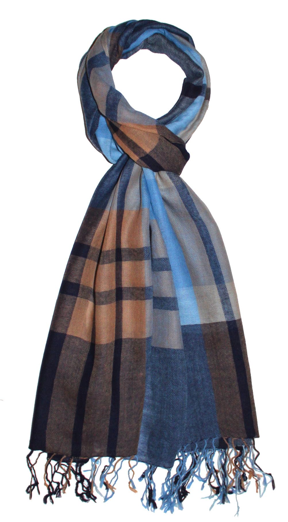 Bufanda para hombre Lorenzo Cana azul claro de cachemira y lana 4