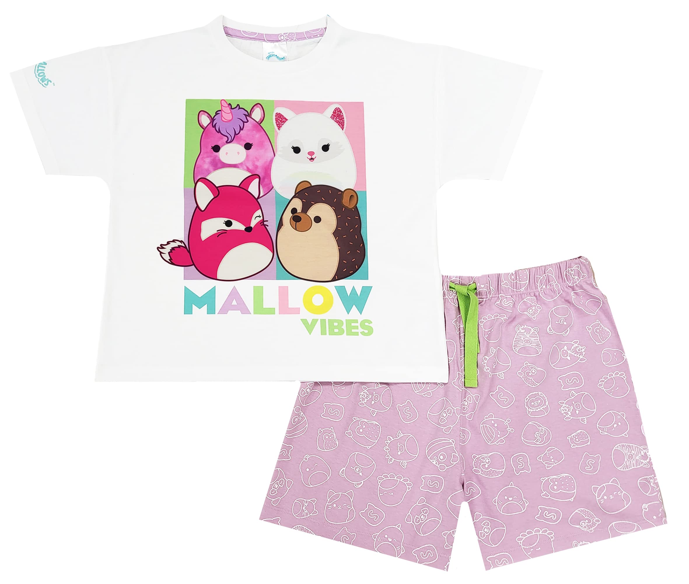 Girls Squishmallows Short Pyjamas (Squishmallows, 9-10 Years)