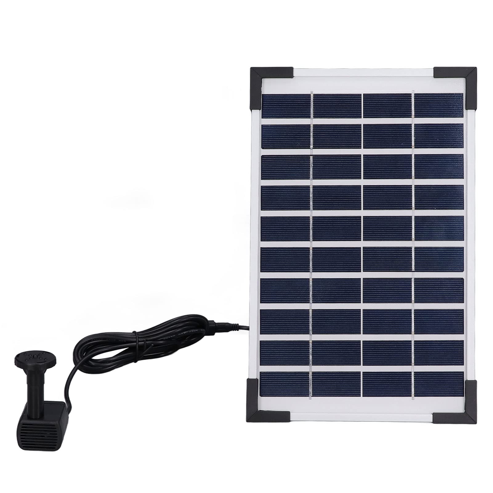 Kit Fontana Solare 10V 5W Pompa Acqua Galleggiante con Ugelli per Giardini e Piscine 27,5x17,5 Cm