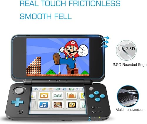 Miniatura 3 de RDFJ Protector de pantalla 2DSXL Protector de pantalla antiarañazos Protector de película de vidrio templado Juegos Accesorios de consola para nuevo