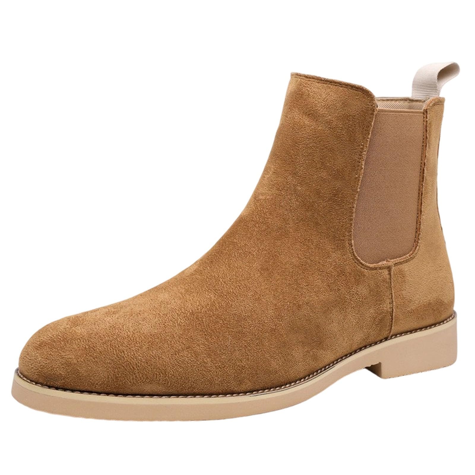 Generisch Botas Chelsea para hombre de ante con diseño elástico