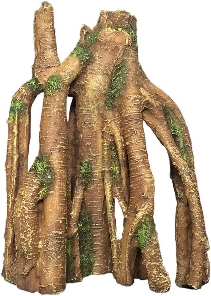 SLOCME Aquarium Resin Tree Trunk Ornament - Fish Tank Wood