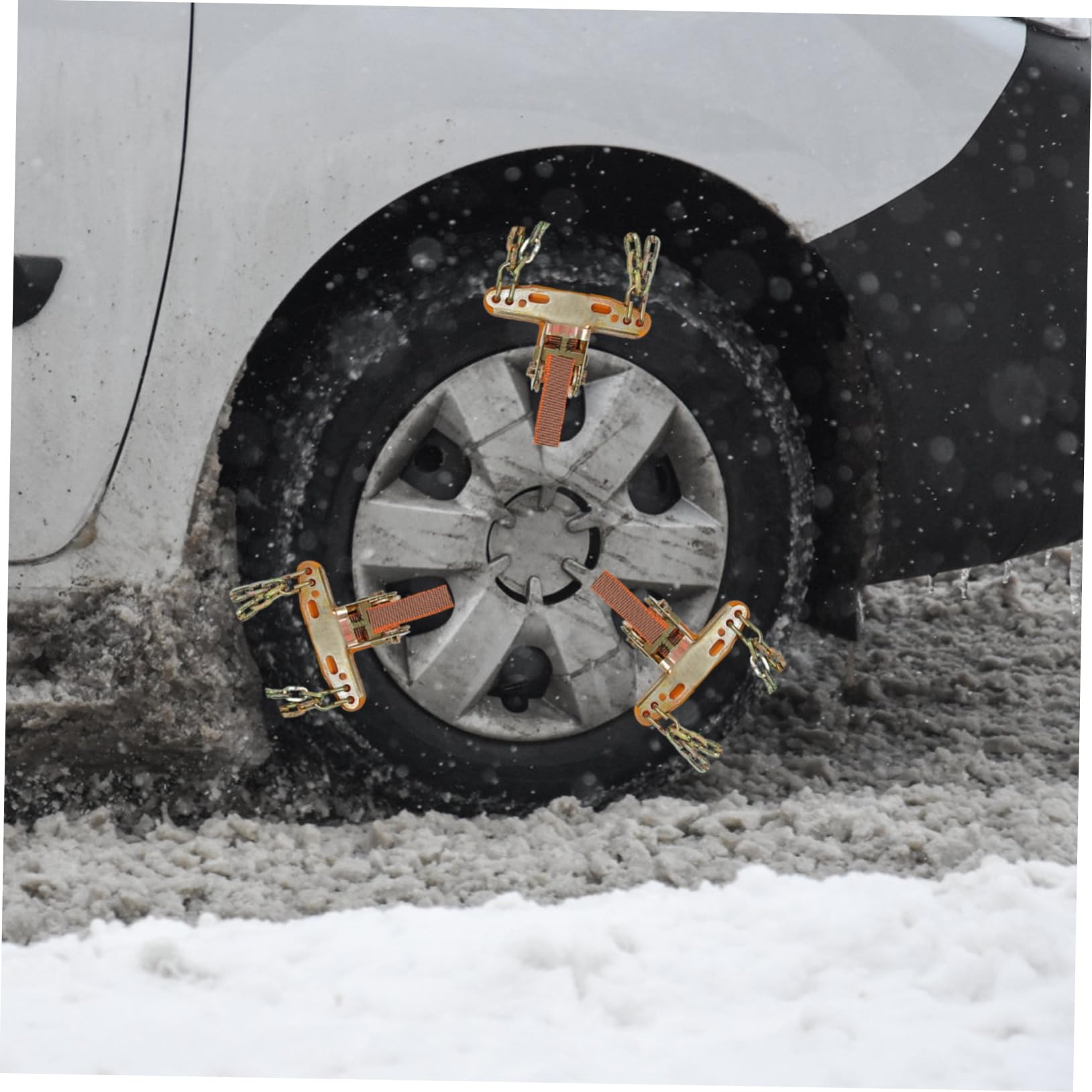 Alipis 2pezzi Catene Da Neve Per Auto Catene Antiscivolo Per Pneumatici Per Auto