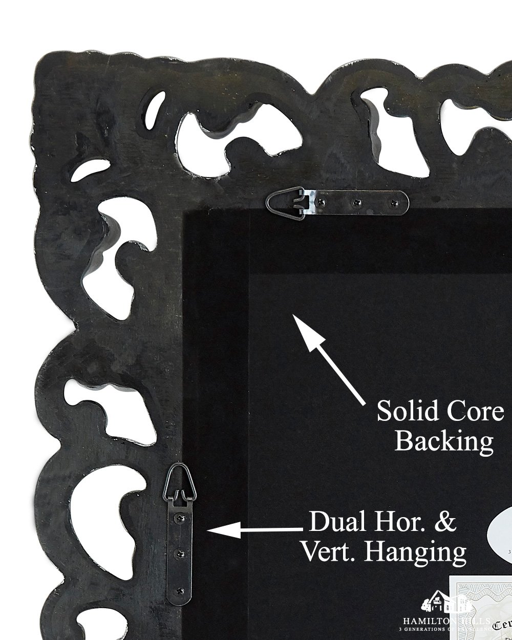 Hamilton Hills 29" x 37" Antique Silver Framed Glass Rectangular Mirror| Vintage Ornate Baroque| Antique Looking, Victorian French Style Mirror for Vanity, Bathroom - Mount Horizontally or Vertically