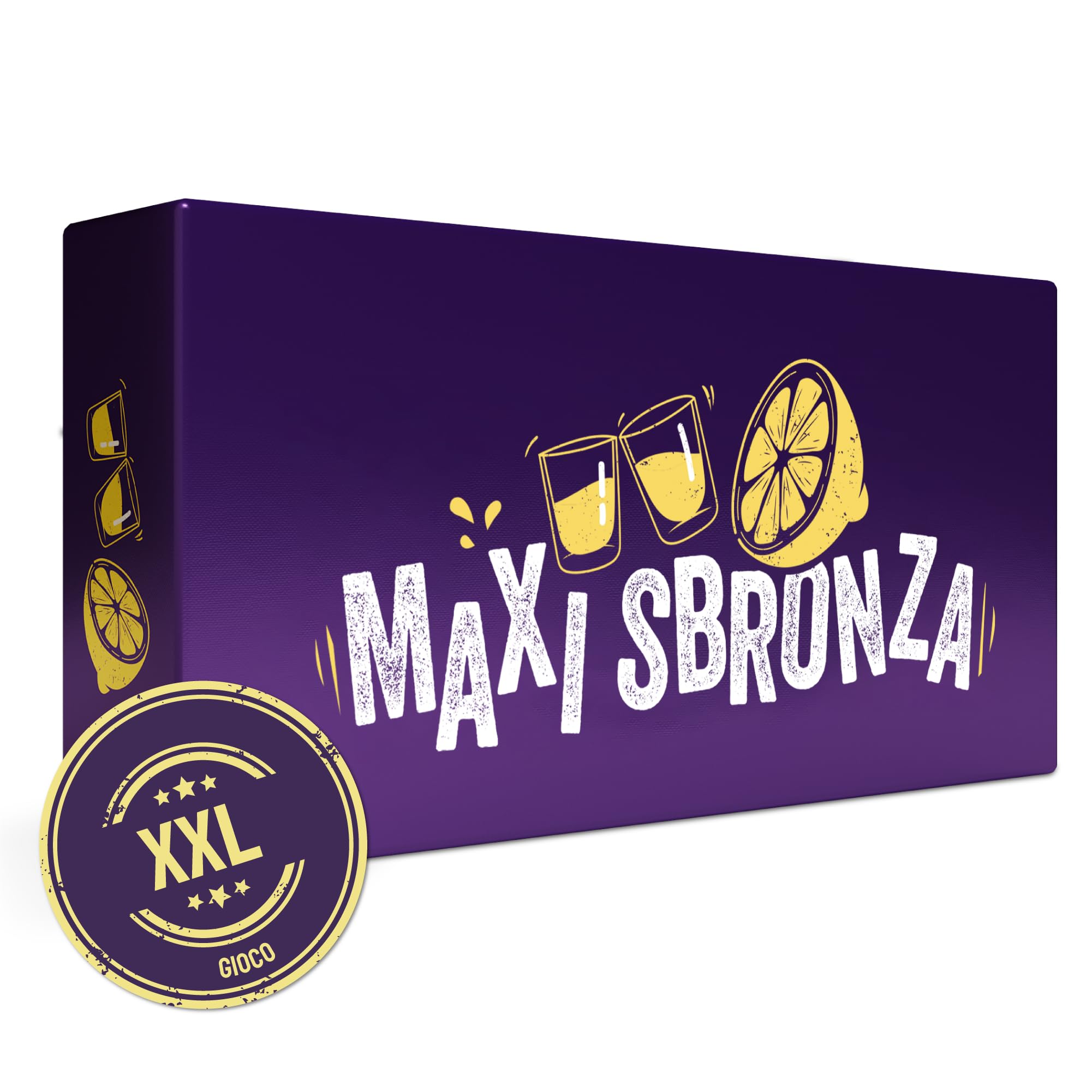 ZENAGAME Maxi Sbronza, Il Gioco Alcolico con Carte per Bere Italiano - Drinking Game da Tavolo per Adulti, per Feste