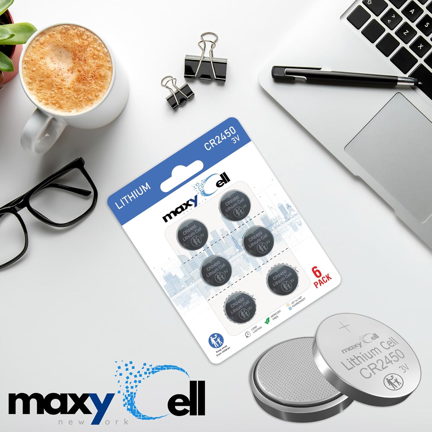 2450 CR2450 リチウムコイン電池 3V 大容量 長持ち 信頼性の高い電源 時計、キーフォブ、