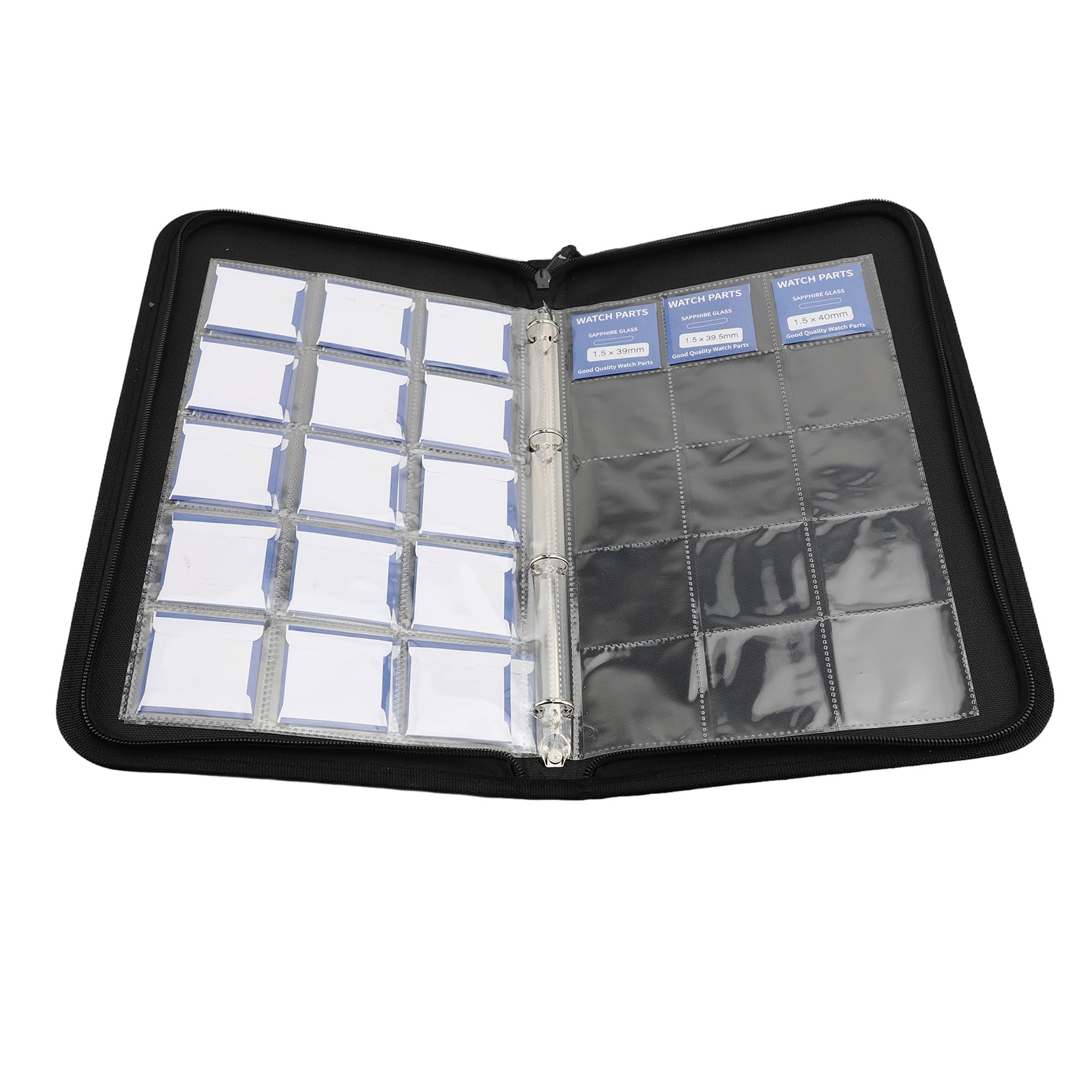 Saphirglas Uhrenobjektiv 33pcs Hohe Transparenz Durable Runde Flache Uhr Spiegel Ersatz für Uhrmacher 24-40mm