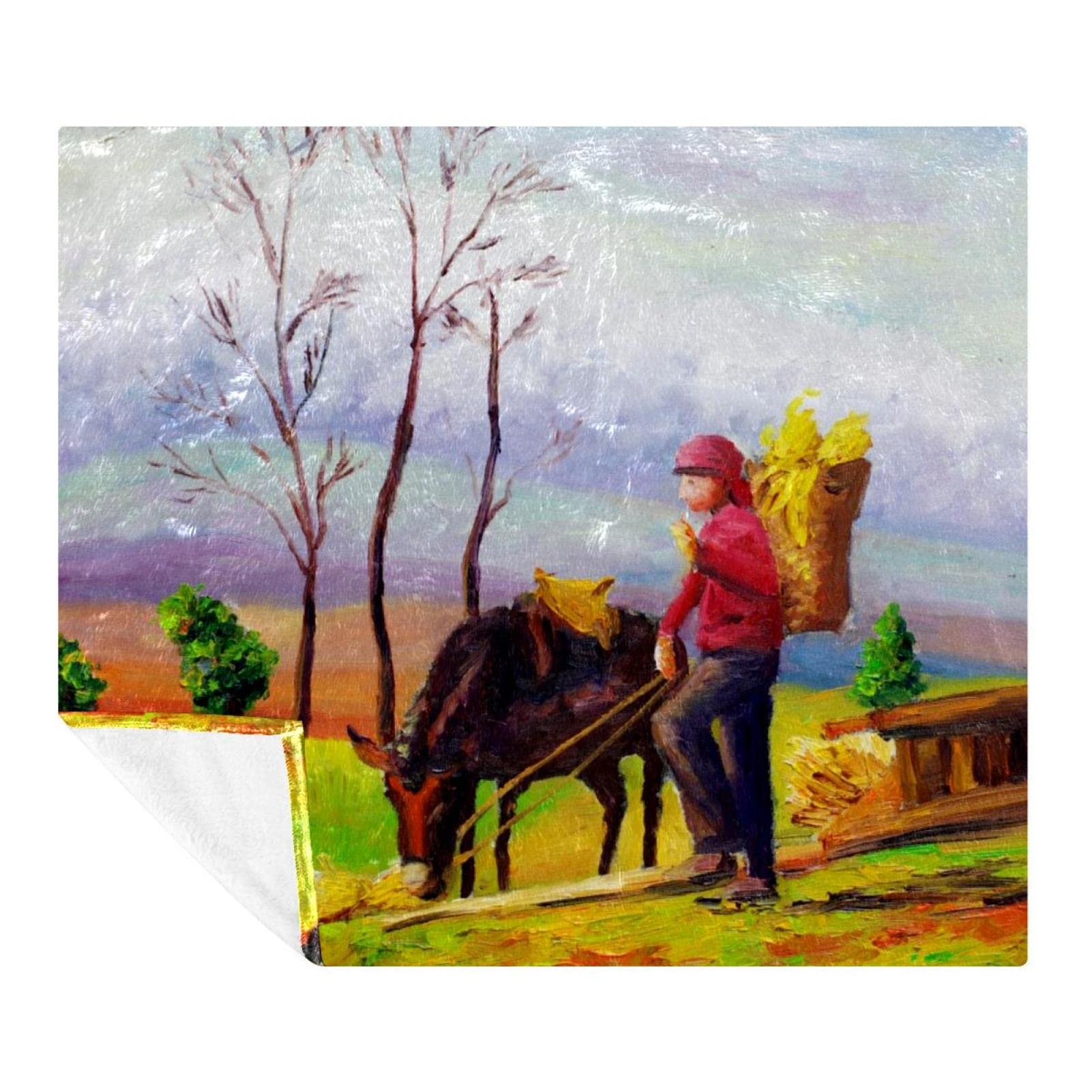Couverture douce adulte et enfant plaid microfibre leger lit 150x200