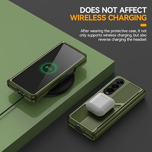 Miniatura 5 de Funda para Galaxy Z Fold 4, funda plegable Z 4, protección de bisagra, ultrafina de policarbonato mate, a prueba de golpes, funda resistente para