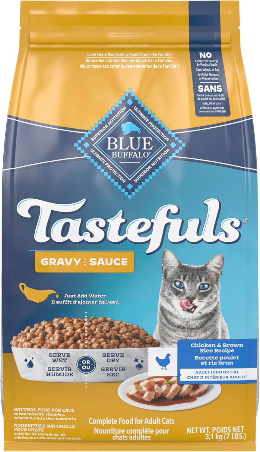 Tastefuls Gravy - Natural Dry Cat Food - Chicken & Gravy Adult Cat 7lb