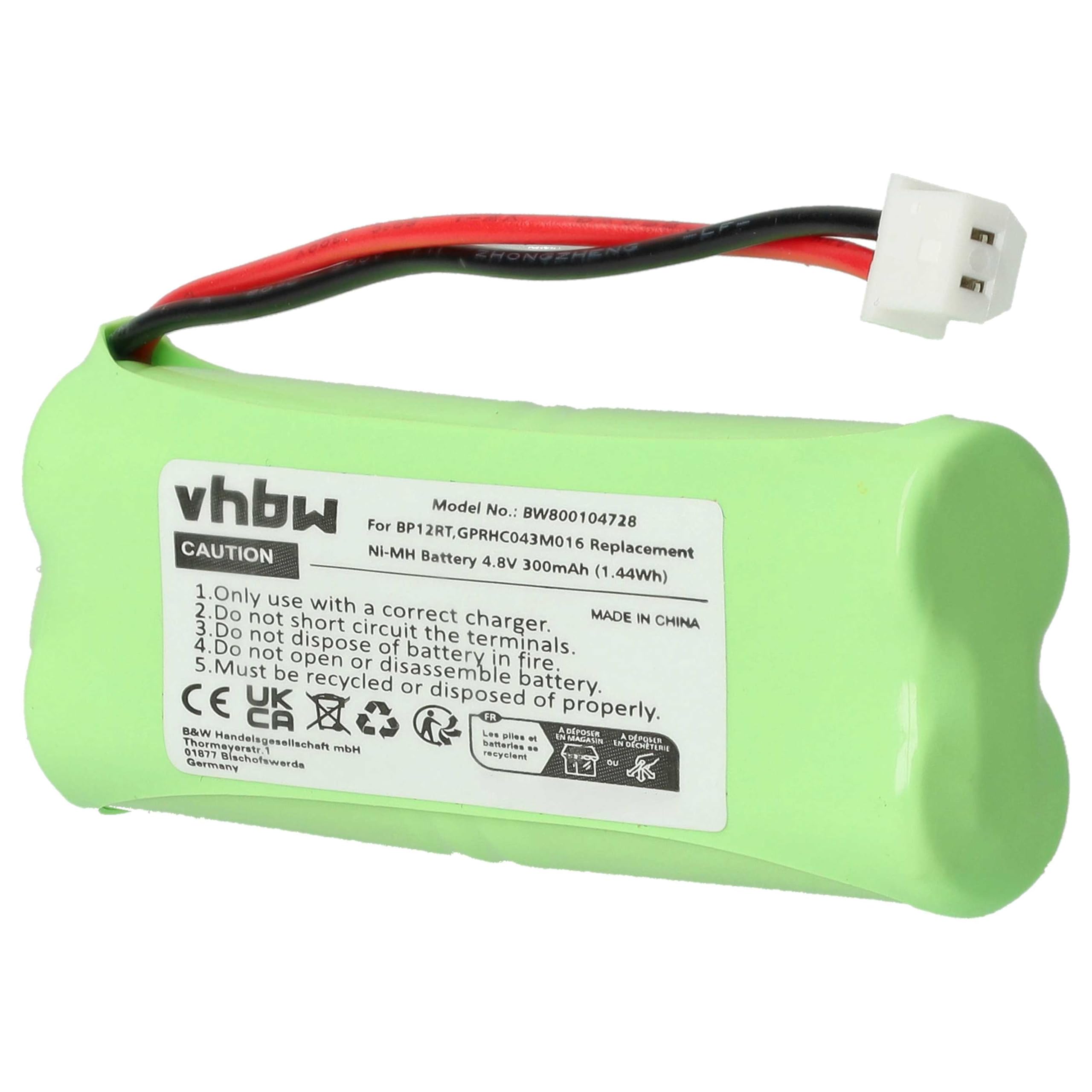 Vhbw Ersatzakku Für Dogtra Hundehalsband – 300 MAh, 3,7V, Li-Polymer, Kompatibel Mit Just Right, IQ Plus, ARC 800